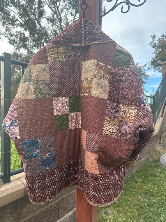 Vintage Four Patch Quilt Jacket - image 4
