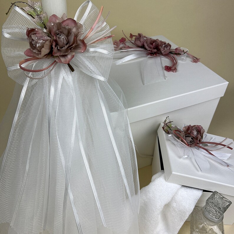 Greek Orthodox Christening Candle & Keepsake Box Set Etsy New Zealand