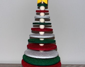 DIY felt Christmas tree kit to make at home December Eve decoration