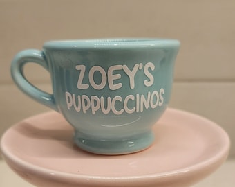 Mini Puppuccino and Cattuccino Cups (personalizable)