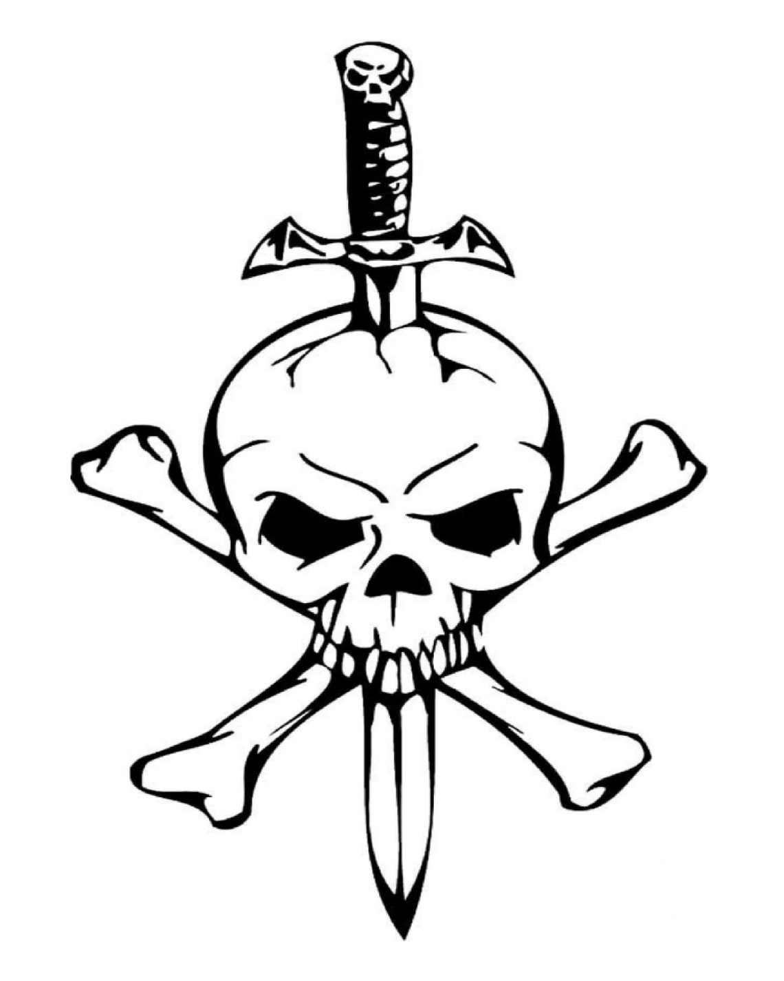 Skull Coloring Pages - Etsy