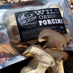 Dried Porcini 1 oz. - Boletus Rex-Veris,  Wild Oregon harvest 2024