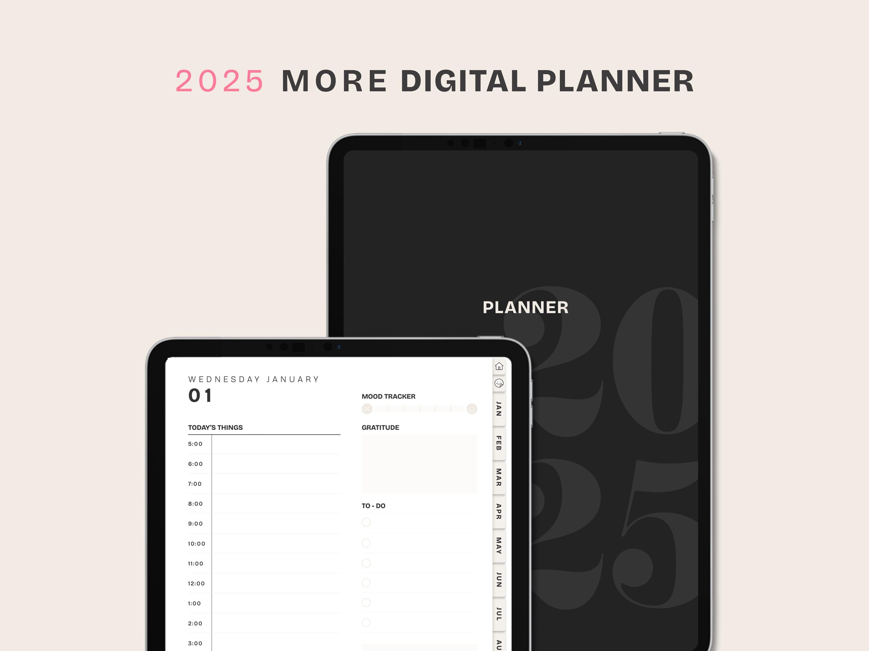 2025 Planner | Less is More Digital Planner, iPad Planning, Daily ...
