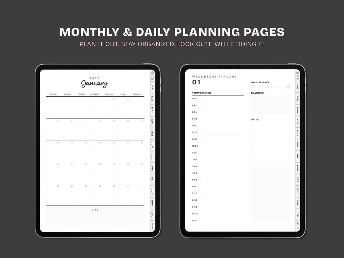Planning More Rework Less 2025 Planner | Less is More Digital Planner, iPad Planning, Daily ...