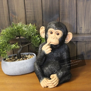 Thinking Chimpanzee Ornament
