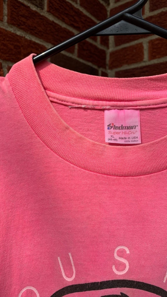 Vintage Houston Gulf Coast Neon Pink Tshirt with … - image 10