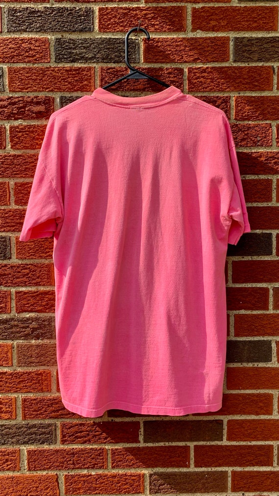 Vintage Houston Gulf Coast Neon Pink Tshirt with … - image 9