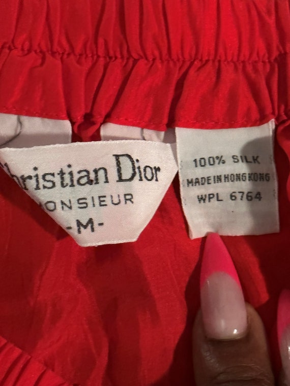 Vintage Christian Dior Monsieur Silk Boxers (M) - image 3