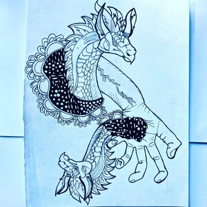 タイムトラベルドラゴンのプリント