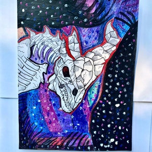 Fire Dragon galaxy print