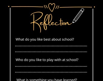 Monthly Reflection Printable Template. Use This PDF Worksheet - Etsy