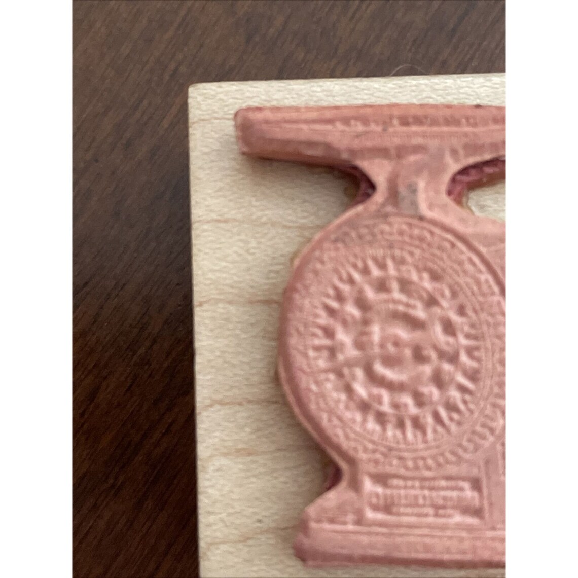 Wood Block Rubber Stamp Antique Scale Neto Stuff Made in USA Etsy