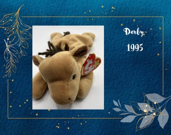 Derby Rare Ty Beanie Baby Retired Collectible 90s vintage toy