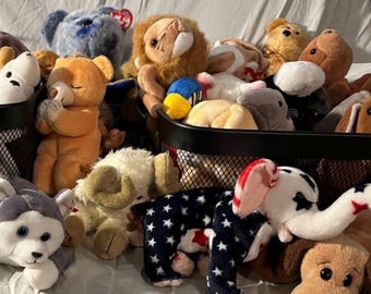 Vintage Beanie Baby Mystery Box – 3 Collectible 90s 00s TY Plush Toys – Rare & Retired