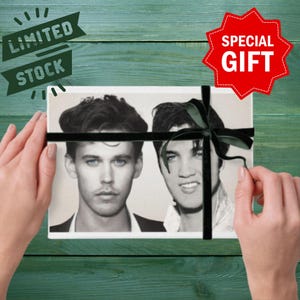 Elvis & Austin Butler Art Print – 5x7 Original Photo Edit – Premium Cardstock – Unframed Movie Collectible – Limited Edition