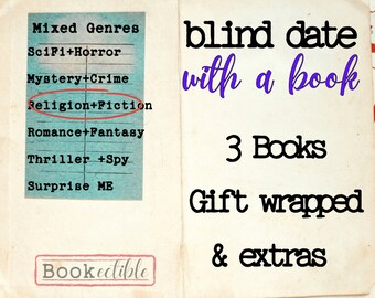 Curated Book Bundle – Blind Date with 3 Books, Gift Wrapped