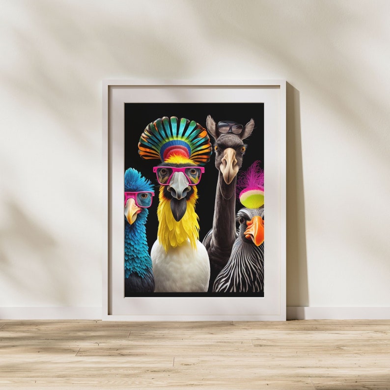 Funny Animals, Animal Prints, Animal With Glasses, Animal Art