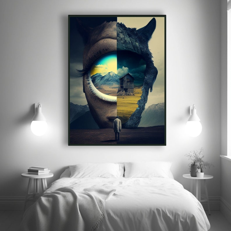 Surreal Wall Art, Surreal Image, Printable, Surreal Art, Wall Art ...