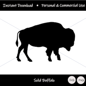 Dessin au trait continu en forme de buffle, sous forme de fichier numérique pour la fabrication d'objets artisanaux locaux ; Fichier de conception numérique SVG PNG pour l'art Buffalo NY