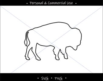 Buffalo NY Line Art, Transparent SVG PNG File (Digital Download)