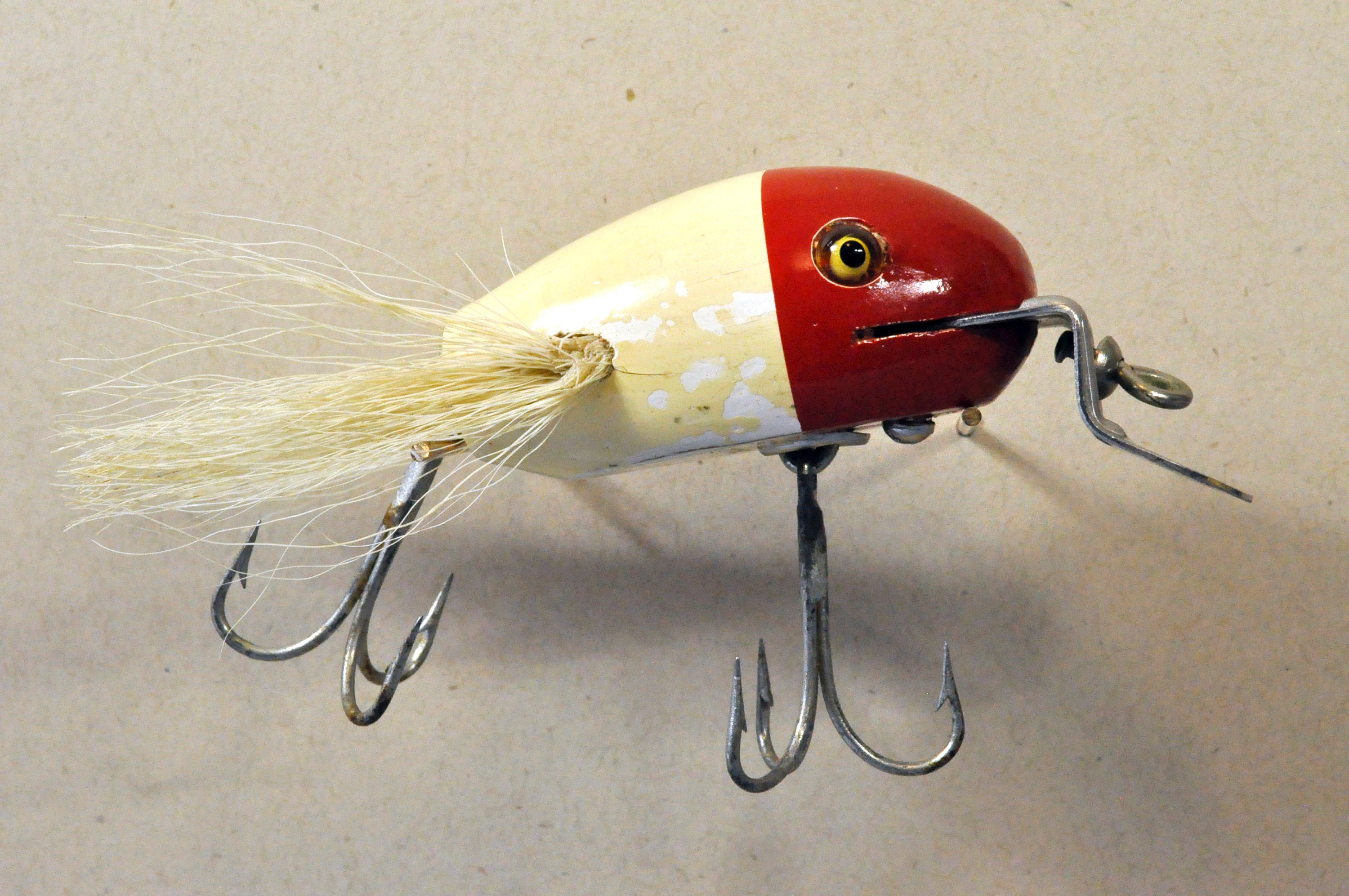 Early 1950's Creek Chub Bait CO. Ding Bat Wood Lure 