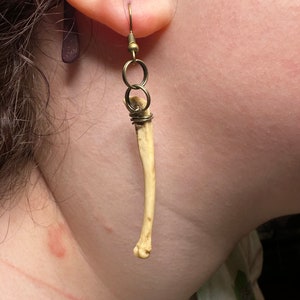 Opossum Foot Bone Earrings