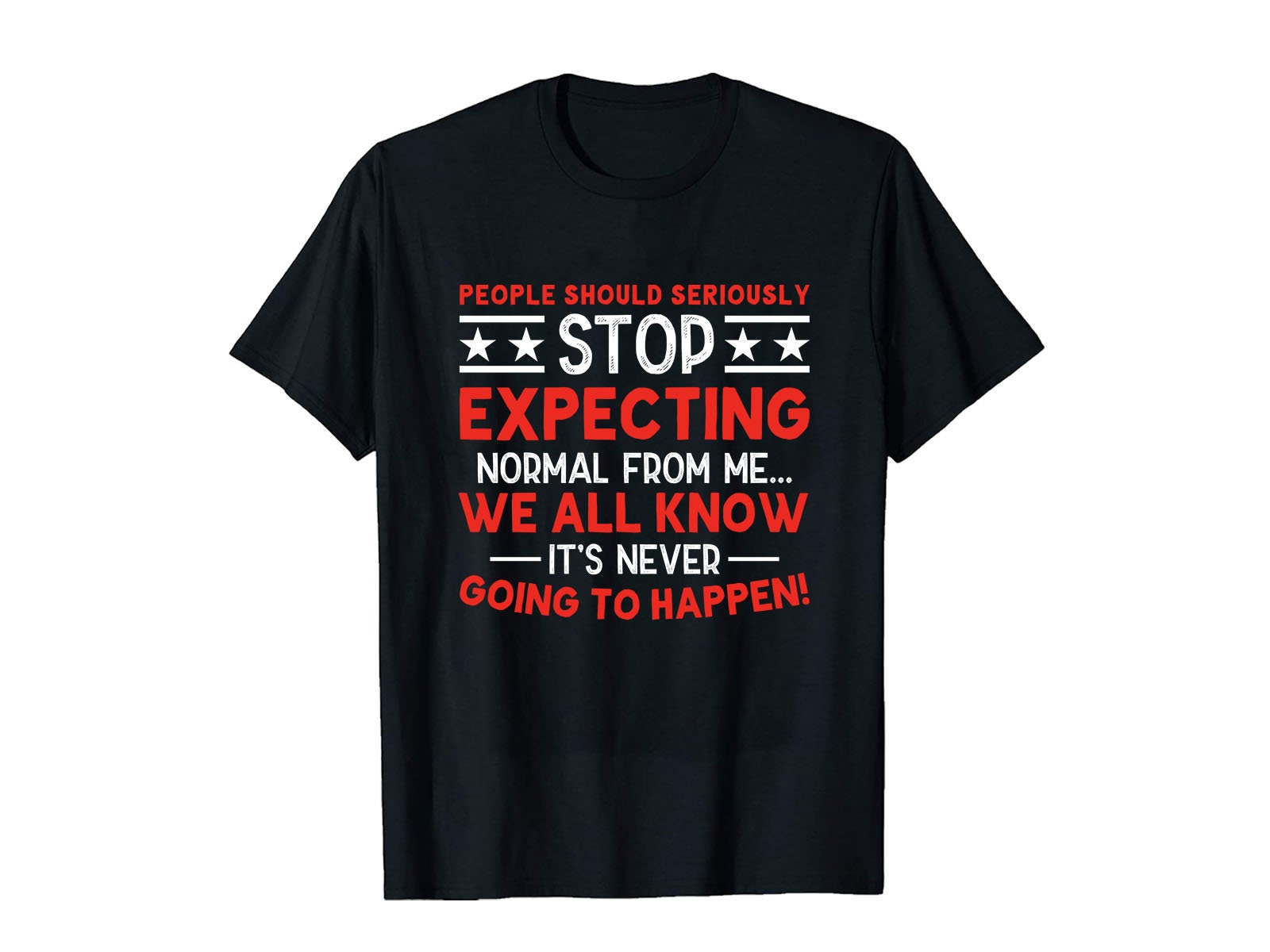 Stop Expecting Normal From Me Svg-eps-png-jpg Printable - Etsy Stop Expecting Normal From Me Svg-eps-png-jpg Printable - Etsy
