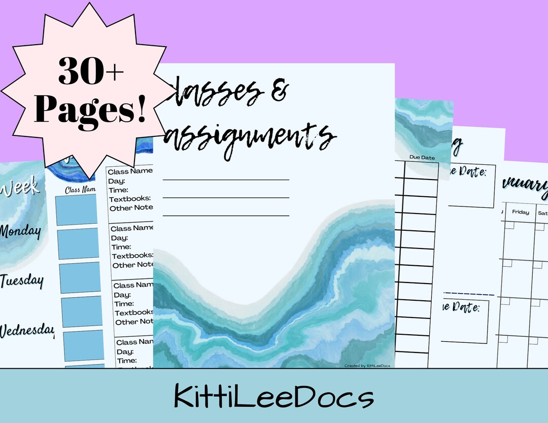 Blue Agate Weekly 2022 Planner (Weekly Planner