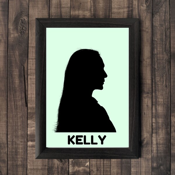 Silhouette Portrait - Etsy