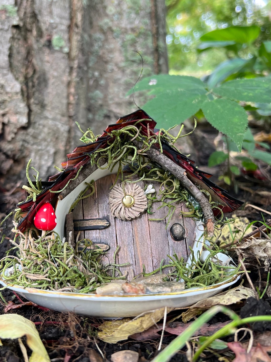 Tea Cup Fairy House Etsy