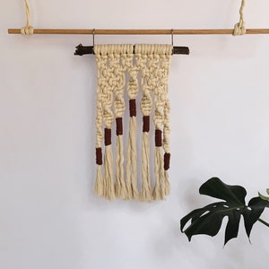Small Chunky Rustic Macrame Wall Hanging