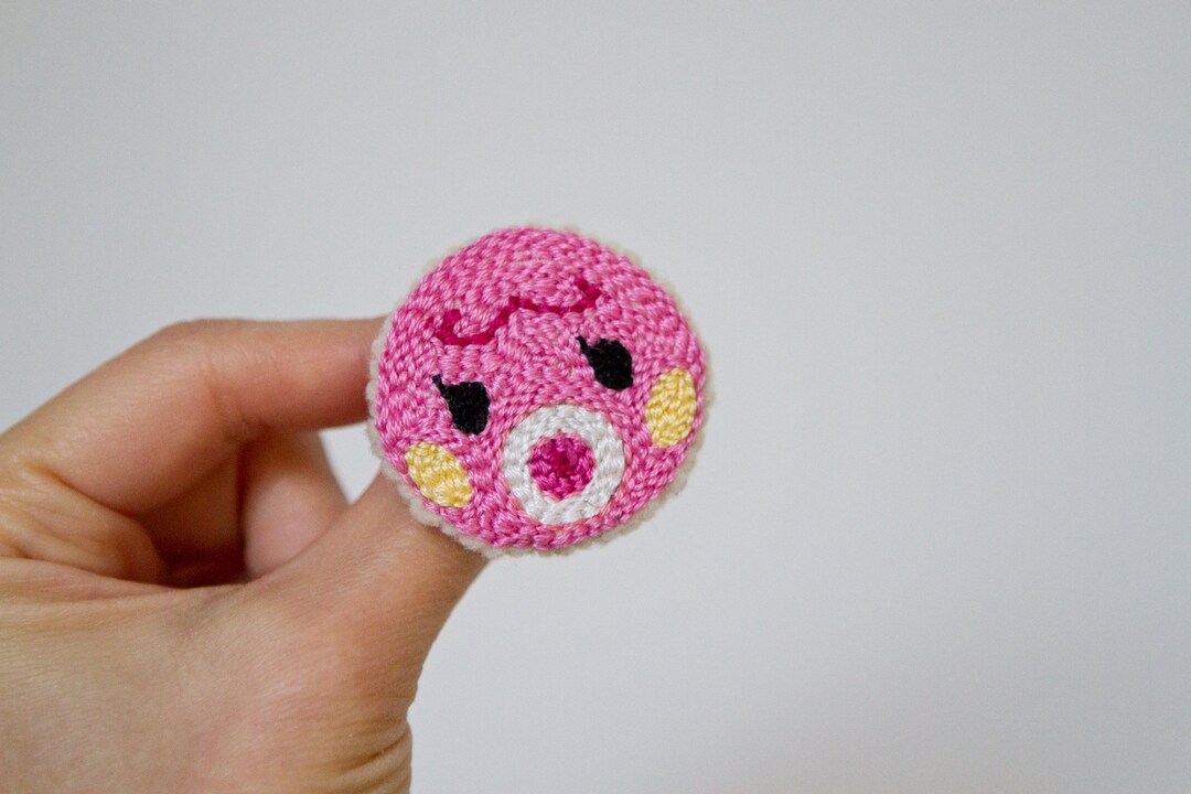 HANDMADE Animal Crossing Villager Marina Punch Needle Brooch Etsy