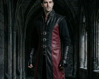 Gilet tunica da uomo in pelle bovina fatto a mano con fibbia argentata, armatura medievale, allacciatura senza maniche, costume da guerriero LARP, abito cosplay LARP