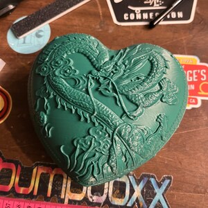 Dragon Heart Shaped Box