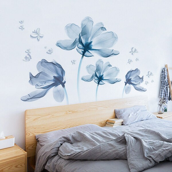 Flower Wall Decals Etsy