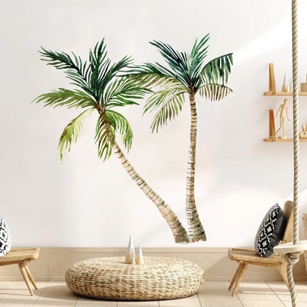 Palm Tree Wall Decal Etsy