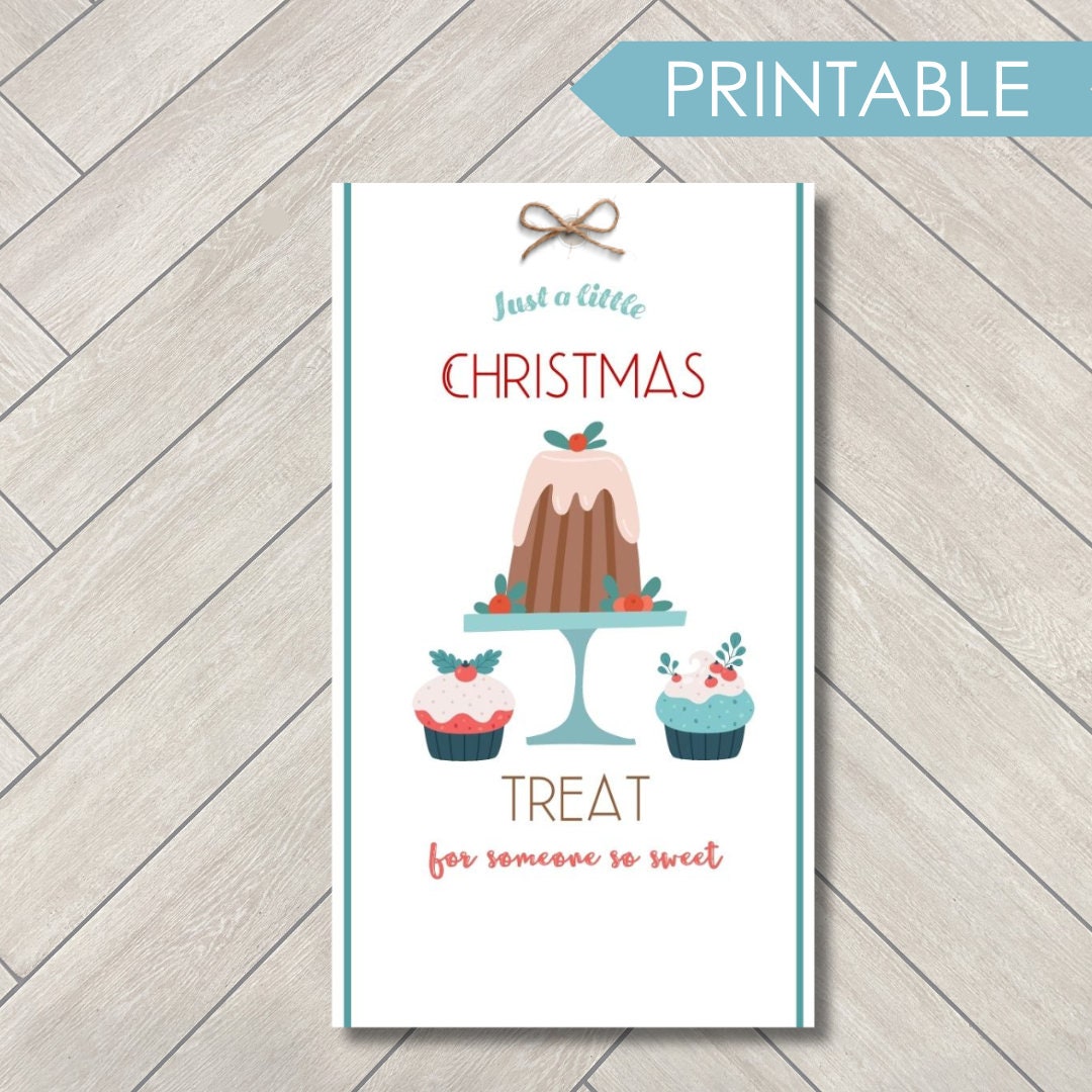 Christmas Treat Printable Tag Christmas Teacher Appreciation - Etsy ...