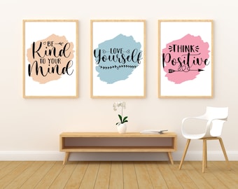 Social Worker | Be Kind | Therapist Office Art | Printable Art | Digital Art | Wall Décor Office | Counsellor Office Art | Mental Health Art