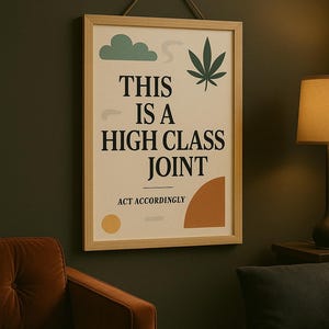 High Class Joint Minimal Abstract Typography Print - Digital Download