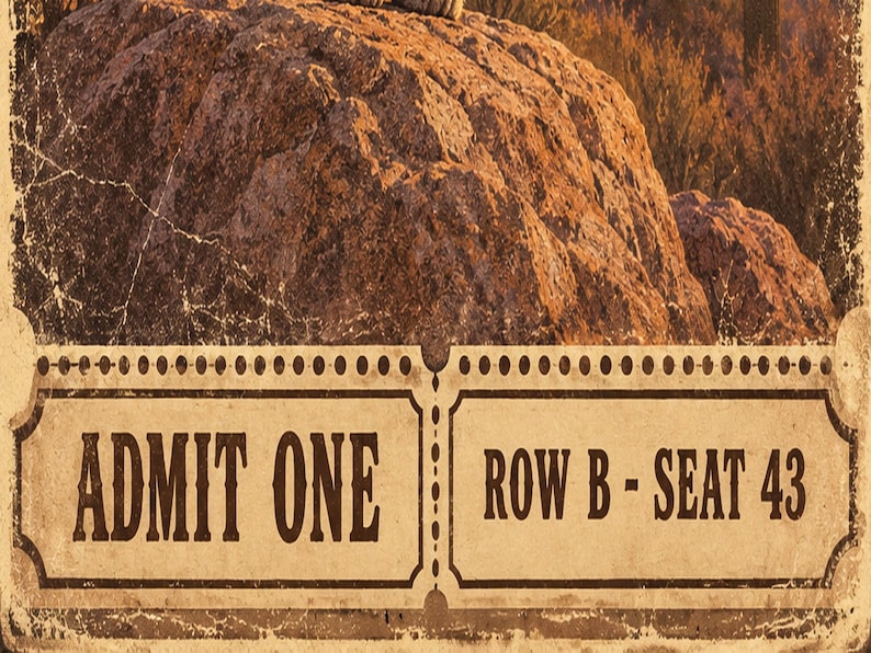 Rqd Guide Bobcat Club Ticket Poster, Vintage Bobcat Twilight Hunter Desert Retro ...