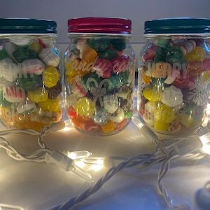 Christmas Decor and Gift Jars