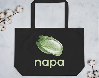 Napa Cabbage Organic Tote Bag - 20″ × 14″