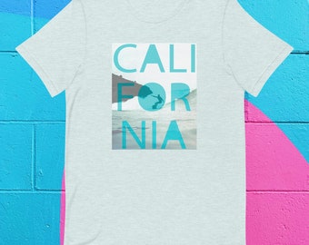 California Surf Graphic Tee, Unisex Summer T-Shirt