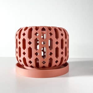 Orchid Planter The Ritar with Saucer– Eco Friendly PLA Indoor Planter for Orchids