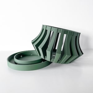 Orchid Planter The Veria with Saucer– Eco Friendly PLA Indoor Planter for Orchids