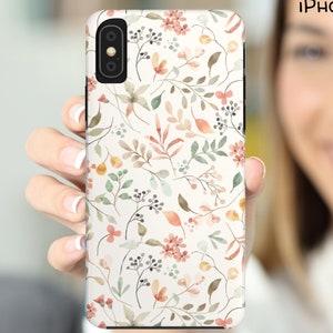 Charming Cottagecore Floral Phone Case for iPhone 11, 13, 14 and 15 Tough Phone Cases, Coquette Phone Case