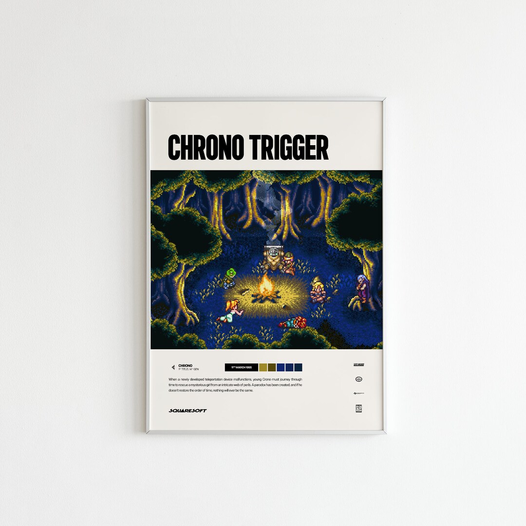 Chrono Trigger 1995 Minimalist Print/poster Nostalgic Video - Etsy