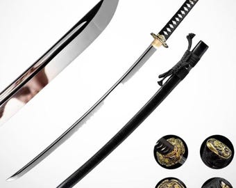 41 Inches Katana Sword Full Tang Handmade Japanese Samurai Swords-Real Katana Razor Sharp Blade Unique Gift for Men