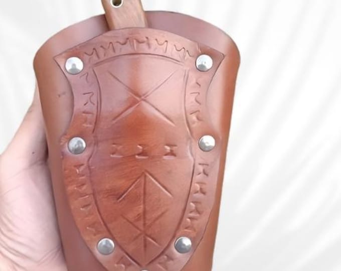 Customize Leather Wrist Scabbard - Handmade armband knife with Cuff Sheath Anniversary gift