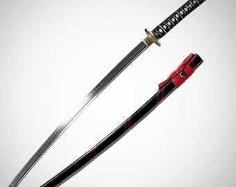Katana-Samurai Sword-Japanese Sword-Handmade Sword-High Carbon Steel Clay Tempered,Full Tang